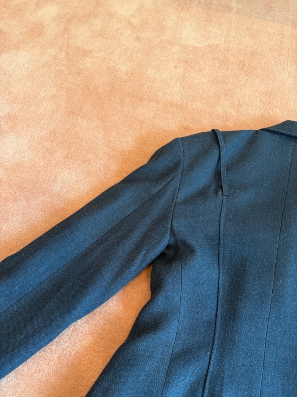 JACQUEMUS Navy Linen Blazer (34) - Picture 11 of 15